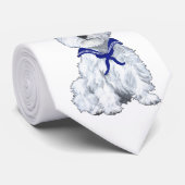 West Highland White Terrier Sailor Stropdas (Opgerold)