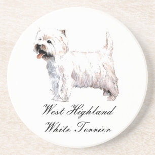 West Highland White Terrier Sandstone Onderzetter