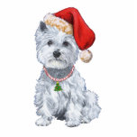 West Highland White Terrier Santa Claus Staand Fotobeeldje<br><div class="desc">Westie is in de knappe avond - wachten op de Kerstman. Hoor je sleebels? Westie houdt ervan dat ze de kerstman moet zijn als het gaat om het uitdelen van cadeautjes. Het is heel makkelijk om te zien welke er hondenbehandelingen in zitten! Laat Westie je partner zijn met dit kerstontwerp!...</div>