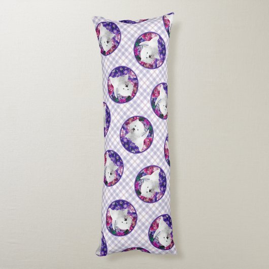 West Highland White Terrier schilderij Westie Dog Lichaamskussen (Achterkant (Verticaal))