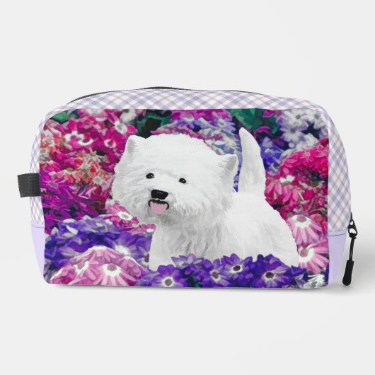 West Highland White Terrier schilderij Westie Dog Toilettasje (Voorkant)