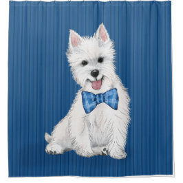 West Highland White Terrier Shower Curtain Douchegordijn