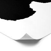West Highland White Terrier Silhouet Poster (Hoek)