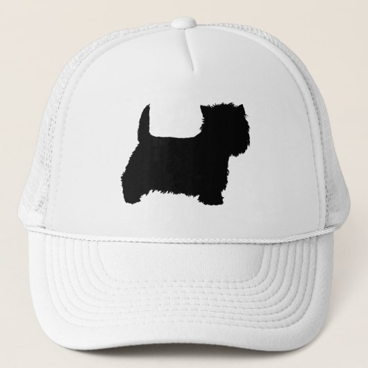 West Highland White Terrier Silhouet Trucker Pet (Voorkant)