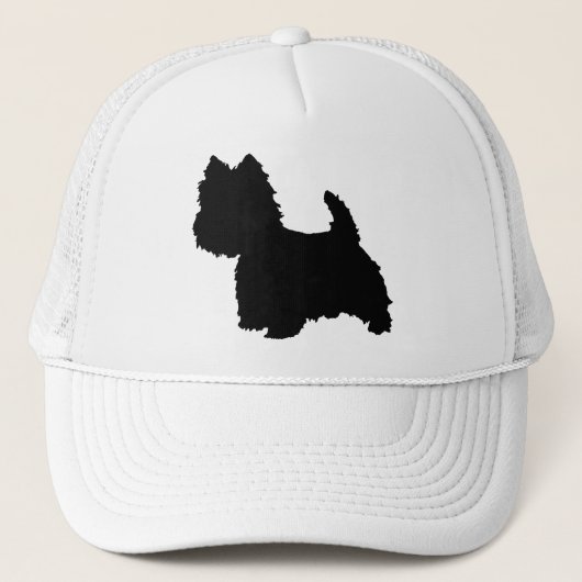 West Highland White Terrier Silhouet Trucker Pet (Voorkant)