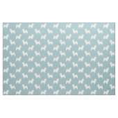 West Highland White Terrier Silhouettes Pattern Stof (Fat Quarter)