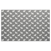 West Highland White Terrier Silhouettes Pattern Stof (Fat Quarter)