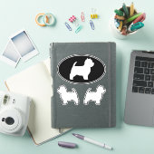 West Highland White Terrier Silhouettes Stickers (iPad Cover)