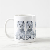West Highland White Terrier Sinterklaas Koffiemok (Links)