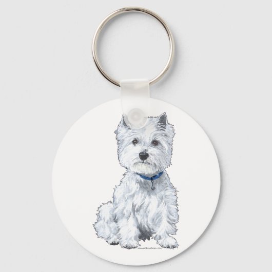 West Highland White Terrier Sleutelhanger (Voorkant)