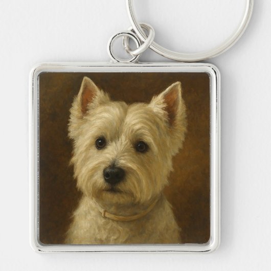 West Highland White Terrier Sleutelhanger (Voorkant)
