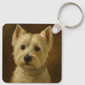 West Highland White Terrier Sleutelhanger (Achterkant)