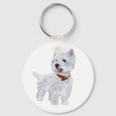 West Highland White Terrier Sleutelhanger (Voorkant)
