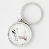 West Highland White Terrier Sleutelhanger (Voorkant)