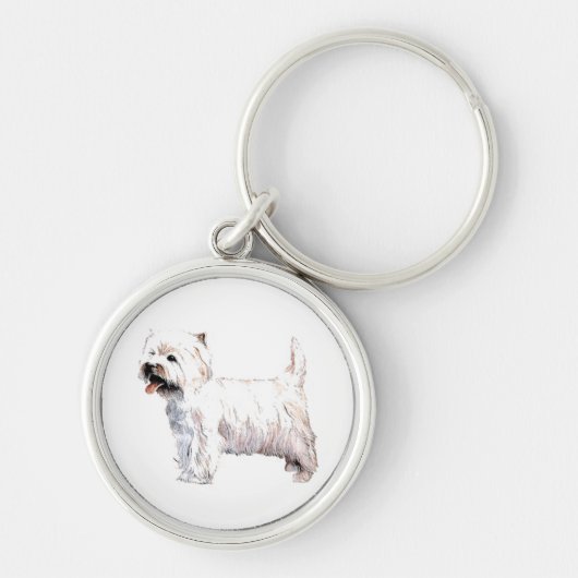 West Highland White Terrier Sleutelhanger (Voorkant)
