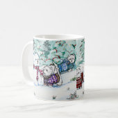 West Highland White Terrier Snowman Koffiemok (Voorkant links)