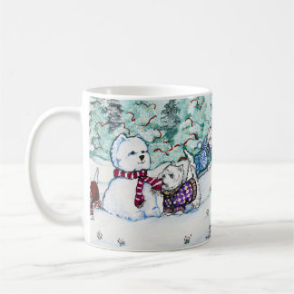 West Highland White Terrier Snowman Koffiemok