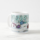 West Highland White Terrier Snowman Koffiemok (Voorkant links)