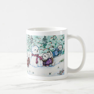 West Highland White Terrier Snowman Koffiemok