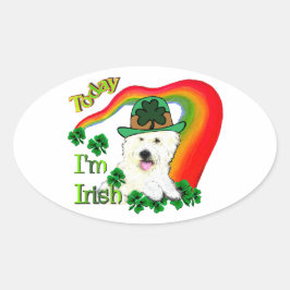 West Highland White Terrier St Pats Ovale Sticker
