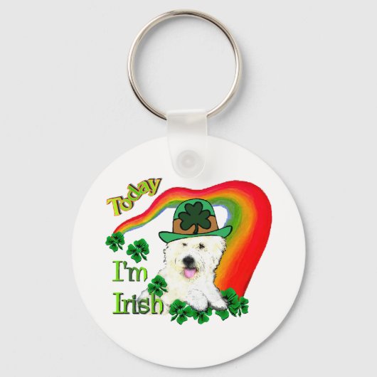 West Highland White Terrier St Pats Sleutelhanger (Voorkant)
