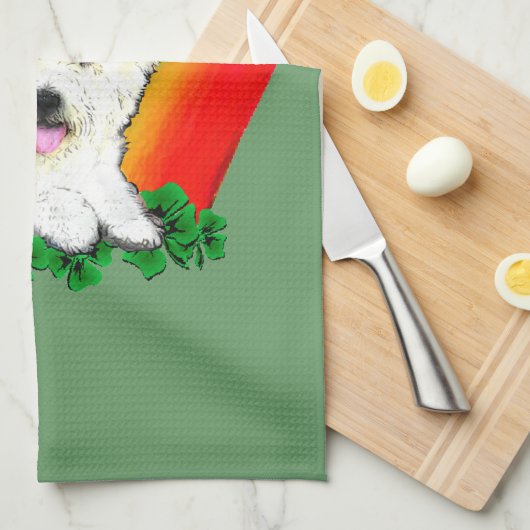 West Highland White Terrier St Pats Theedoek (Quarter Fold)