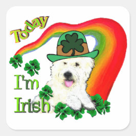 West Highland White Terrier St Pats Vierkante Sticker