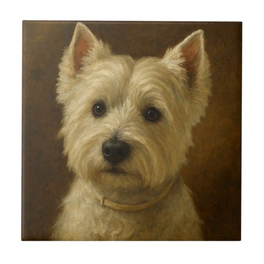 West Highland White Terrier Tegeltje (Voorkant)
