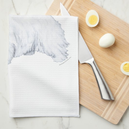 West Highland White Terrier Theedoek (Quarter Fold)