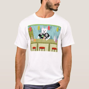 West Highland White Terrier Tiki Bar T-shirt