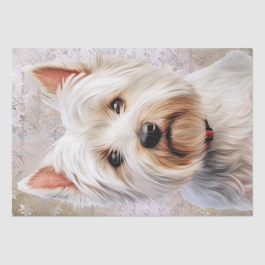 West Highland White Terrier Tissuepapier (Voorkant)
