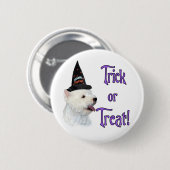 West Highland White Terrier truc Ronde Button 5,7 Cm (Voorkant /achterkant)