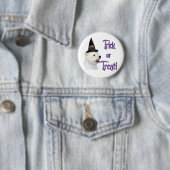 West Highland White Terrier truc Ronde Button 5,7 Cm (In situ)