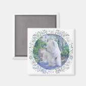 West Highland White Terrier Tuin Magneet (Voorkant / Achterkant)