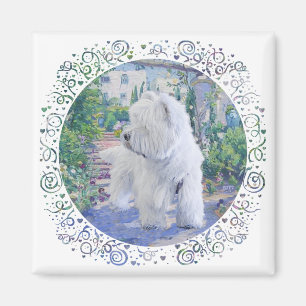 West Highland White Terrier Tuin Magneet