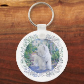 West Highland White Terrier Tuin Sleutelhanger (Voorkant)
