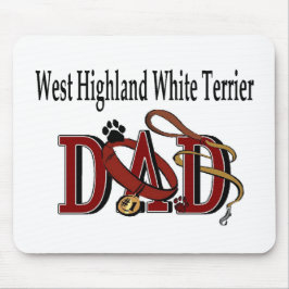 West Highland White Terrier Vader Cadeaus Muismat