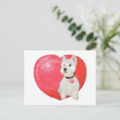 West Highland White Terrier Valentijn Feestdagenkaart (Staand voorkant)