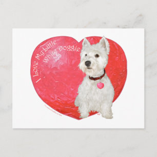 West Highland White Terrier Valentijn Feestdagenkaart