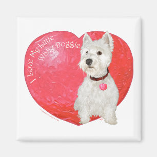 West Highland White Terrier Valentijn Magneet