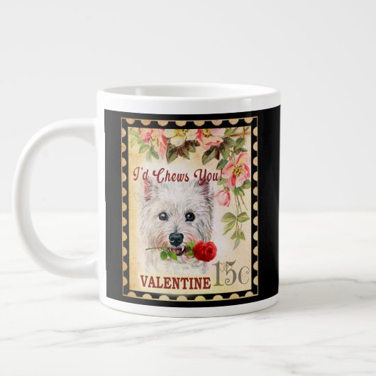 West Highland White Terrier  Valentijn Roos Grote Koffiekop (Links)