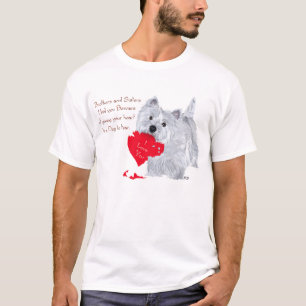 West Highland White Terrier Valentijn T-shirt