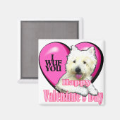 West Highland White Terrier Valentijns Magneet (Voorkant / Achterkant)