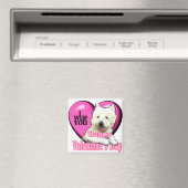 West Highland White Terrier Valentijns Magneet (Insitu (Vaatwasser))