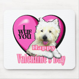 West Highland White Terrier Valentijns Muismat
