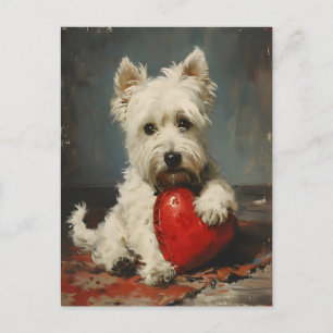 West Highland White Terrier Valentijnsdag Briefkaart