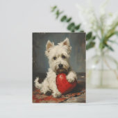 West Highland White Terrier Valentijnsdag Briefkaart (Staand voorkant)