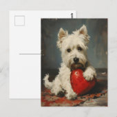 West Highland White Terrier Valentijnsdag Briefkaart (Voorkant / Achterkant)