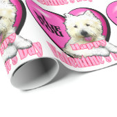 West Highland White Terrier Valentijnsdag Cadeaupapier (Rol Hoek)