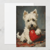 West Highland White Terrier Valentijnsdag Feestdagenkaart (Voorkant / Achterkant)